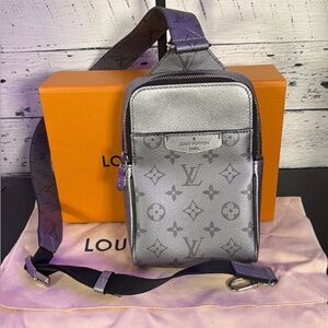 🩶Brand New 1886 Louis Vuitton Taigarama Outdoor Sling Bag w/ Box and Dustbag🩶
